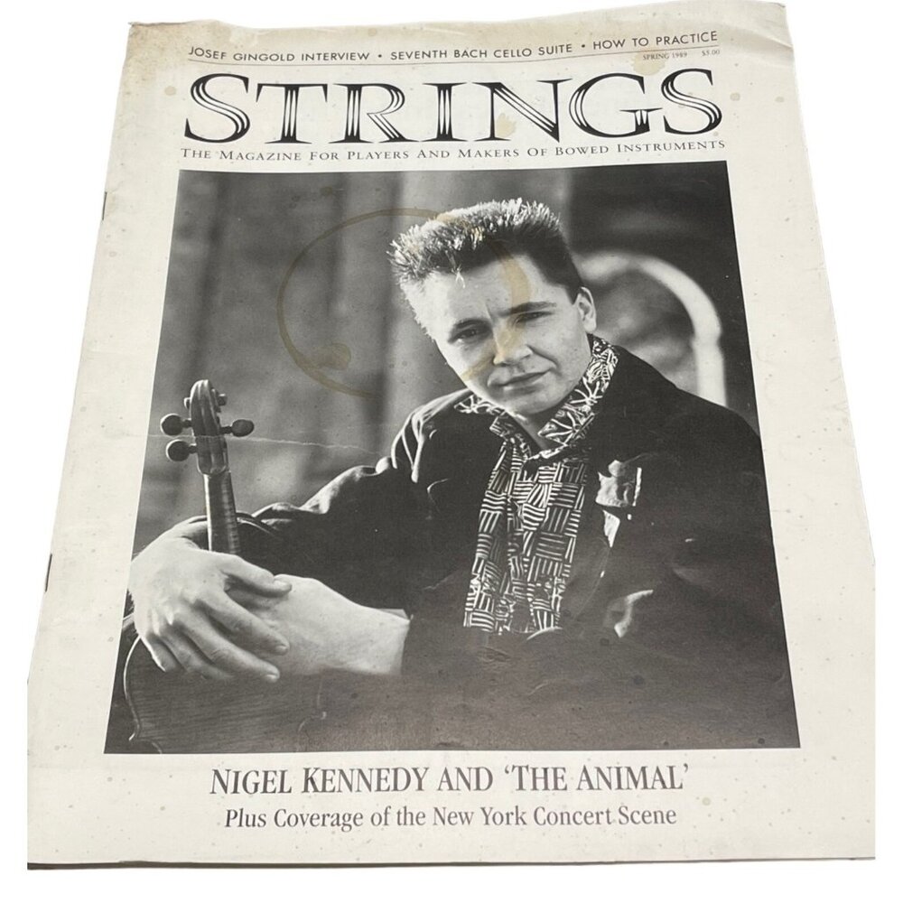 Strings magazine Nigel Kennedy & the animal paperback 1989 English READ
